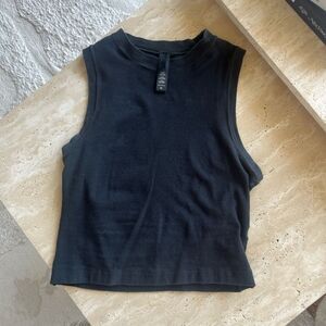 Skims cotton jersey mock neck